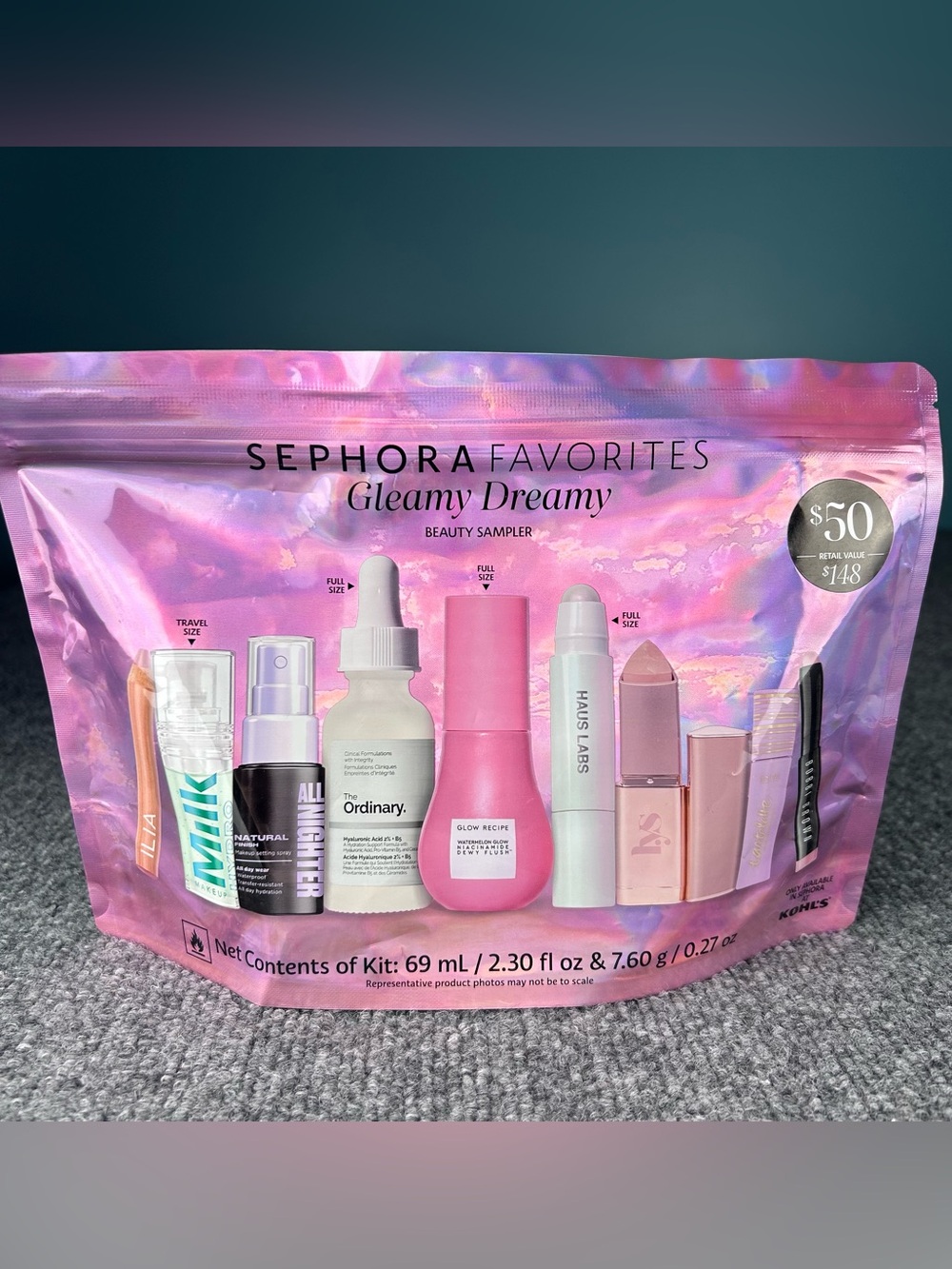Sephora Favorites *Gleamy Dreamy* Makeup & Skincare Beauty Sampler Set ~ SEALED